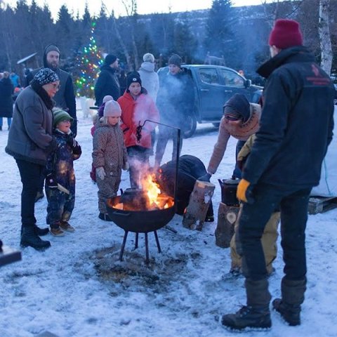 Jólatrésskemmtun Skógræktarfélags Eyfirðinga. Mynd: Hilmar Friðjónsson